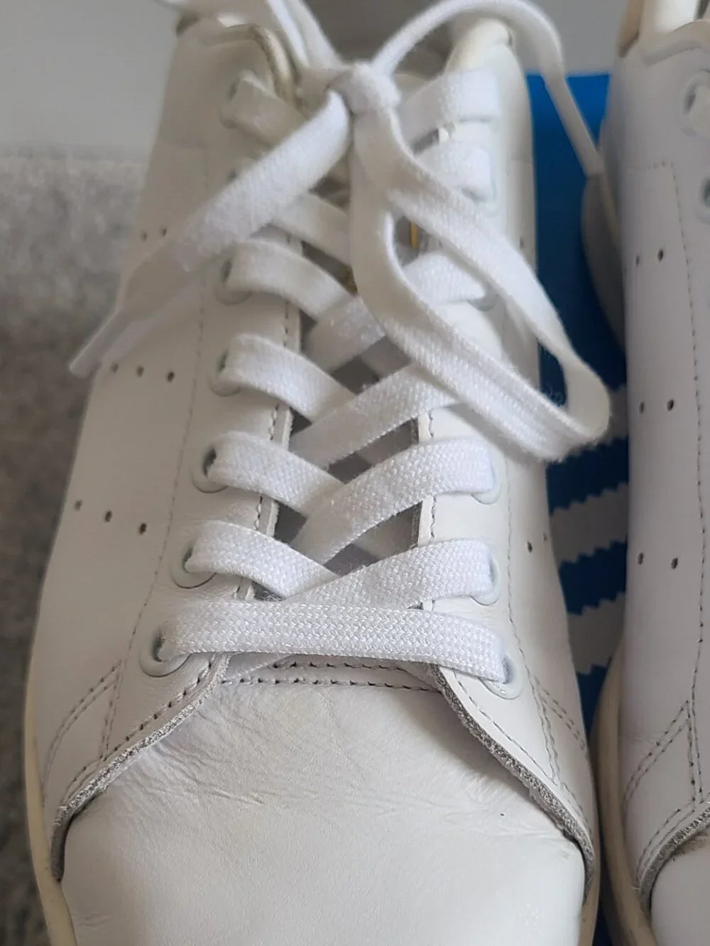 Adidas Stan Smith Tennis Shoes - Cloud White/Wonder White - Men's Size 8